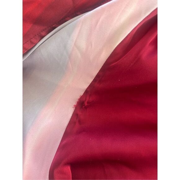 Socialite Stripe Long Sleeve Satin Wrap Dress NEW NWT - Picture 10 of 12